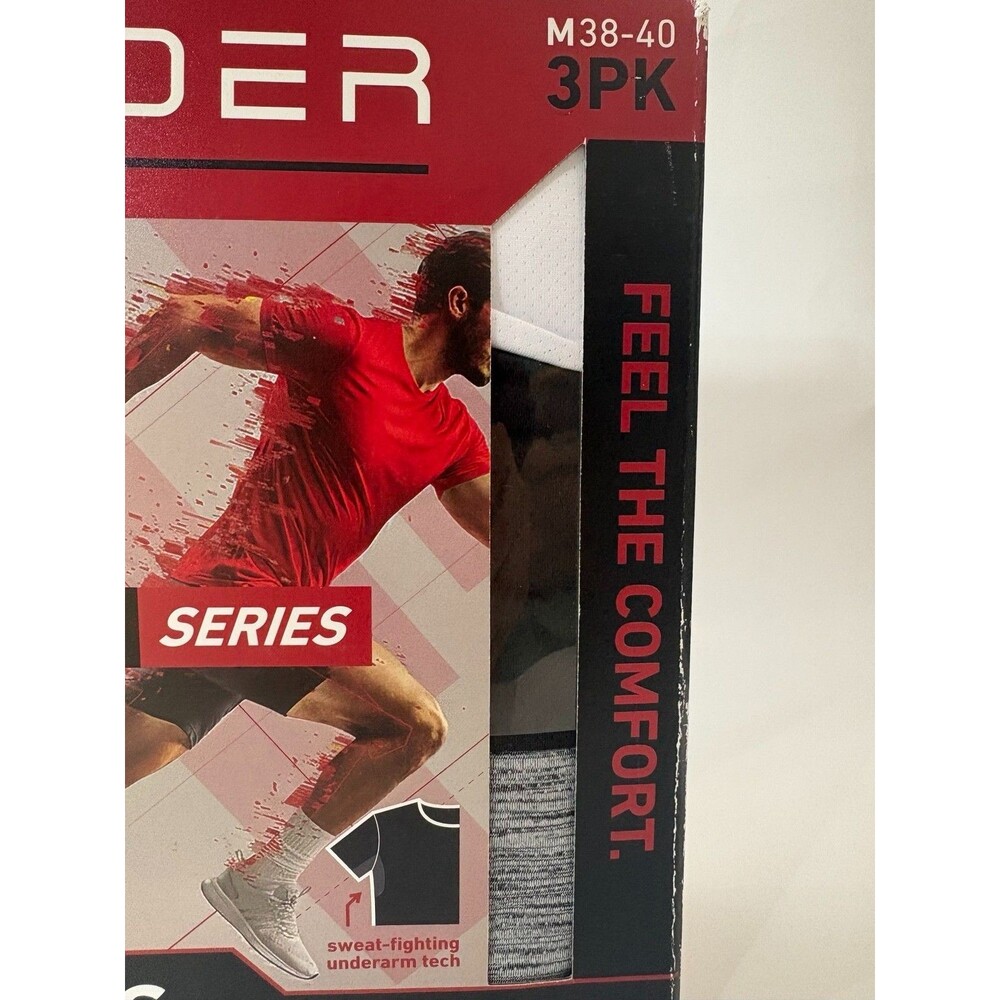 Spyder Pro Series Mens T-Shirts 3 Pack M 38-40 Moisture Wicking Stretch New